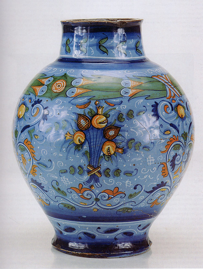 vaso stile Berrettino. Faenza, ultimo quarto del XVI secolo