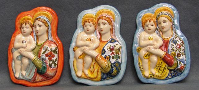 madonnas with Faenza decorations on request