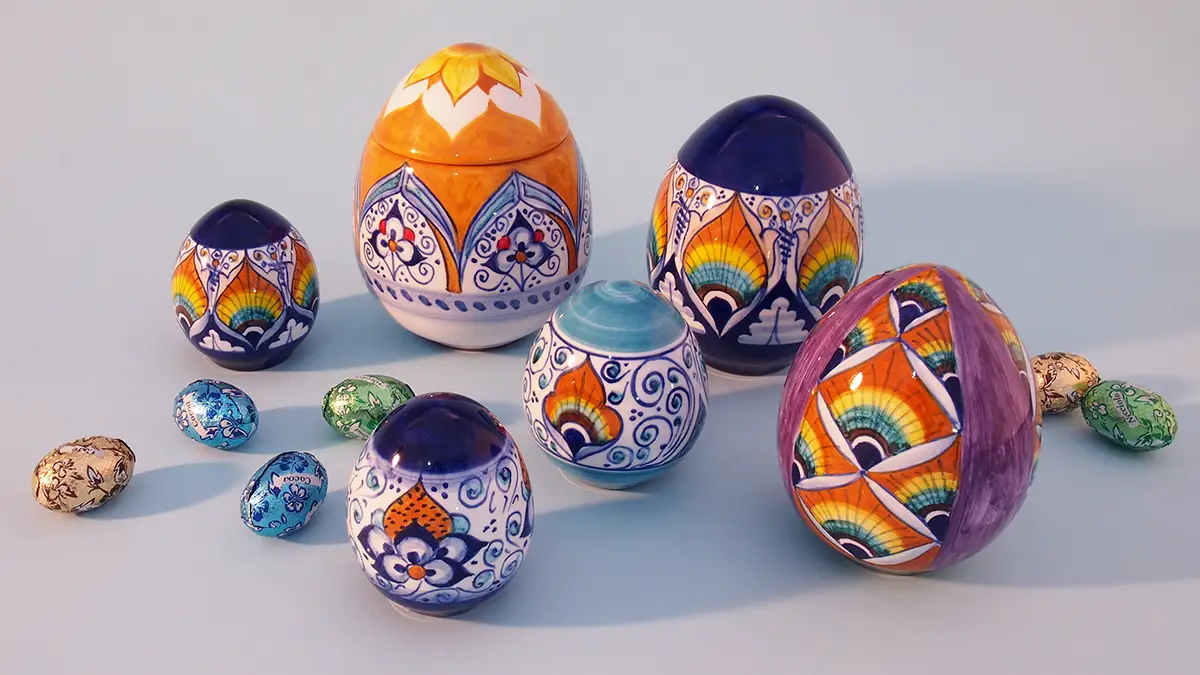 The 2025 Easter Eggs in ceramic by La Vecchia Faenza