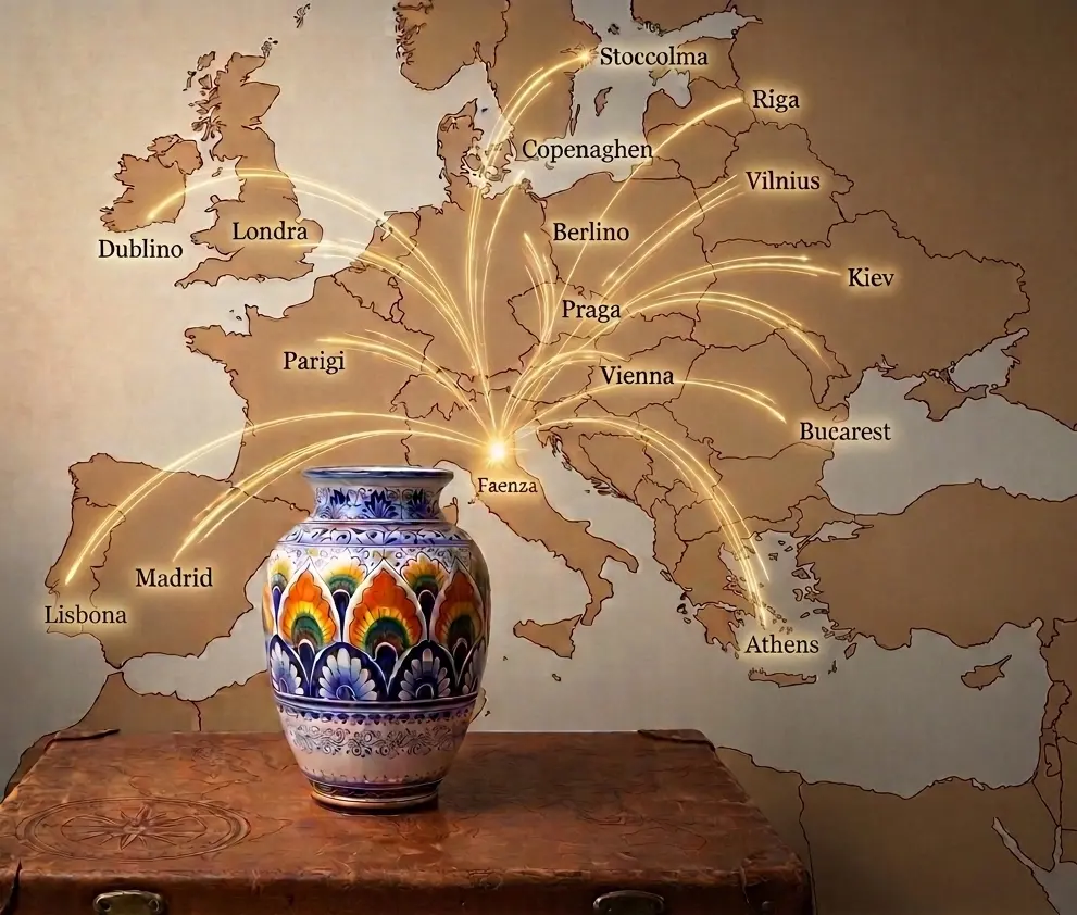 spediamo la ceramica artistica di Faenza in tutta Europa e negli Stati Uniti